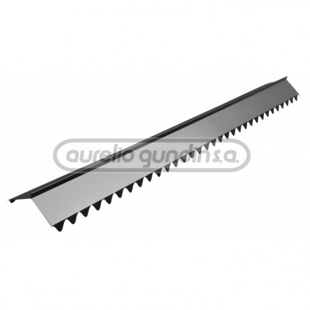 Caballete chapa negro con onda sinusoidal 40 cm 2.44 mts