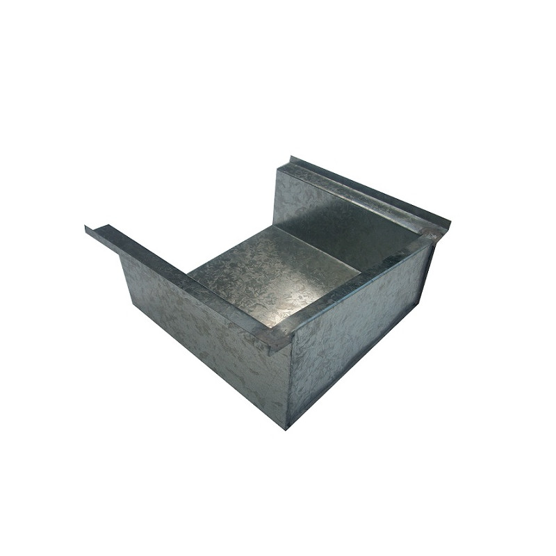 Cabecera derecha chapa para canaleta rectangular