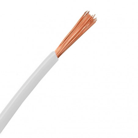 metro cable unipolar 1.5mm blanco