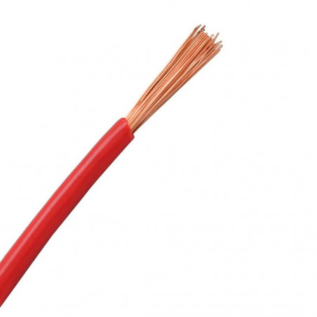 metro cable unipolar 1.5mm rojo