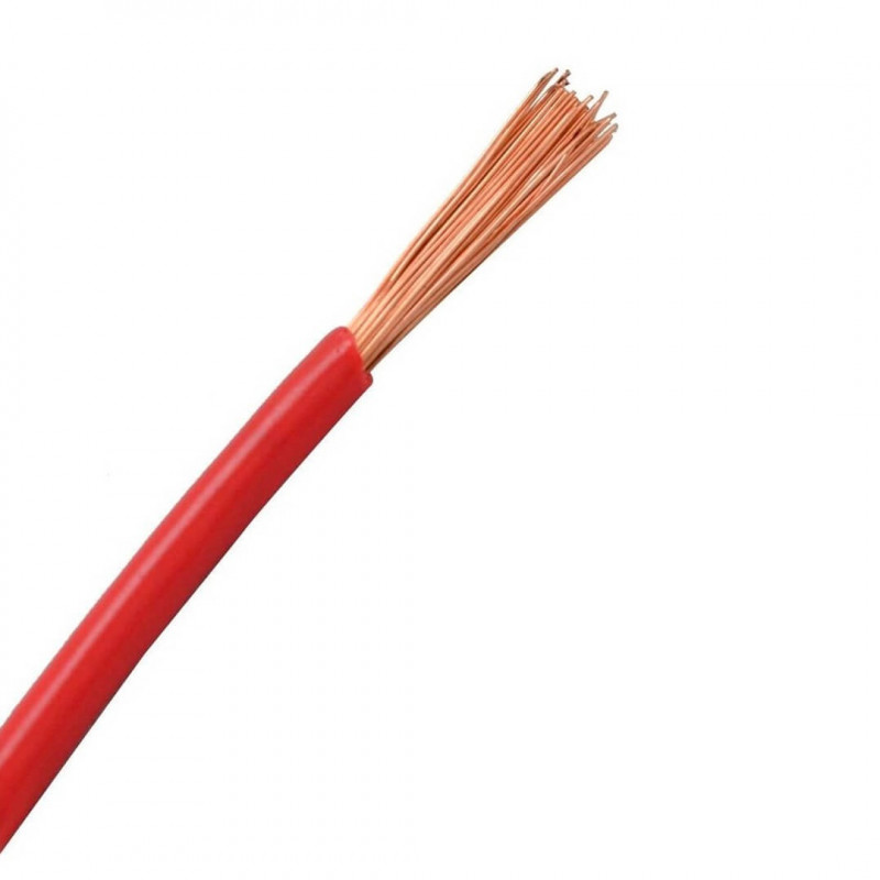 metro cable unipolar 4mm rojo