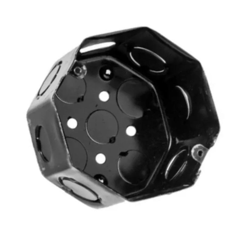 caja derivacion embutir metalica octogonal 9 x 9cm