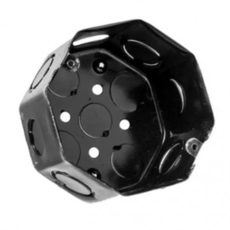 caja derivacion embutir metalica octogonal 9 x 9cm