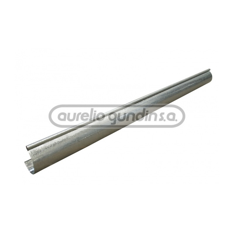 canaleta media caña chapa galvanizada 2 mts