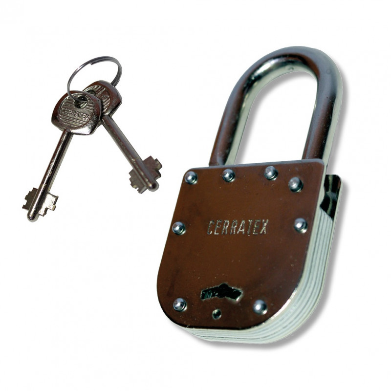 Candado de seguridad 40 mm niquelado Cerratex