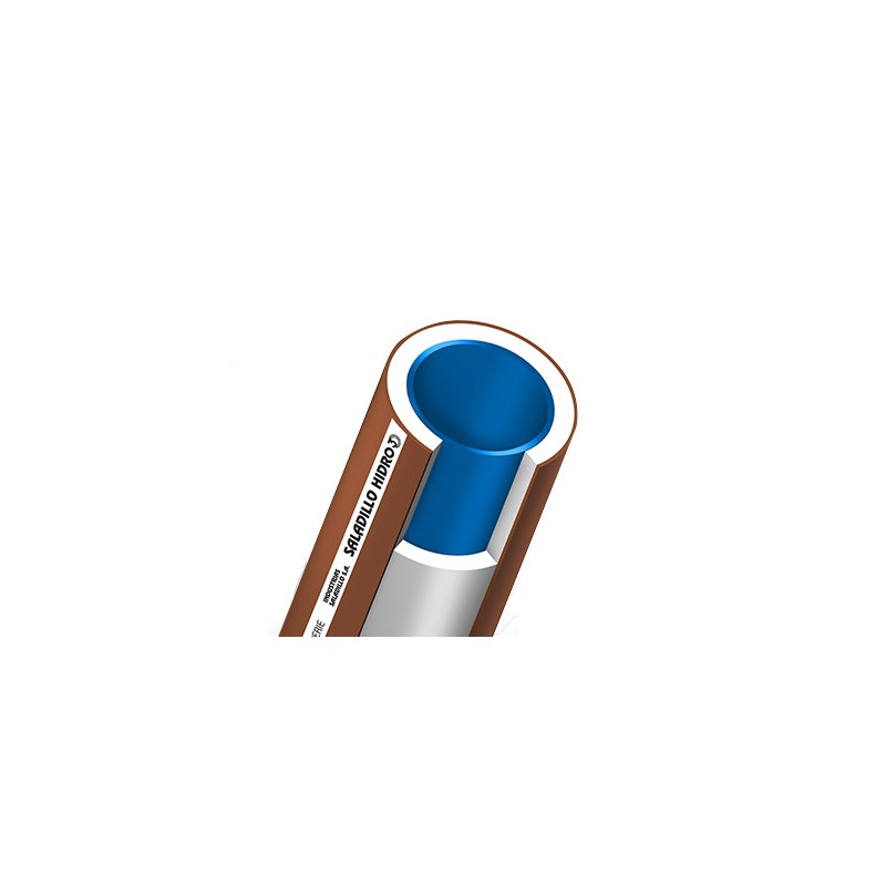 Caño termofusion agua fria azul 1 1/2" x 6 mts