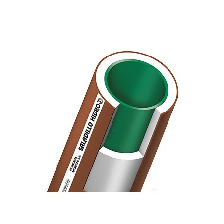 Caño termofusion agua fria caliente verde 2" x 6 mts
