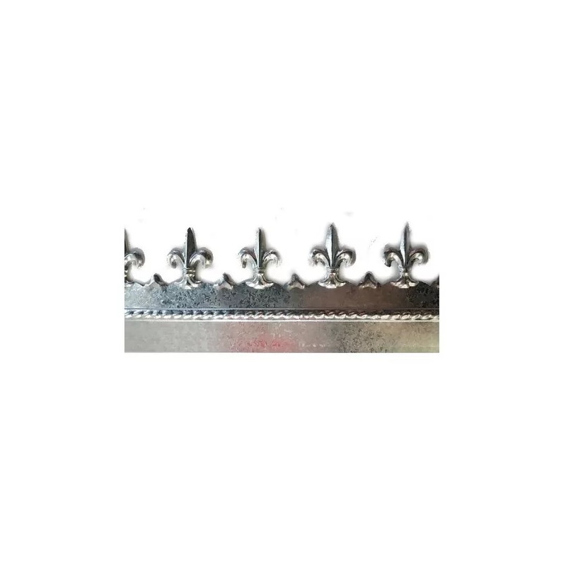 Cenefa decorativa galv flor de lis 200 x 20 cm