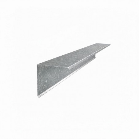 Cenefa lateral chapa galvanizada 15 x 15cm 2 mts