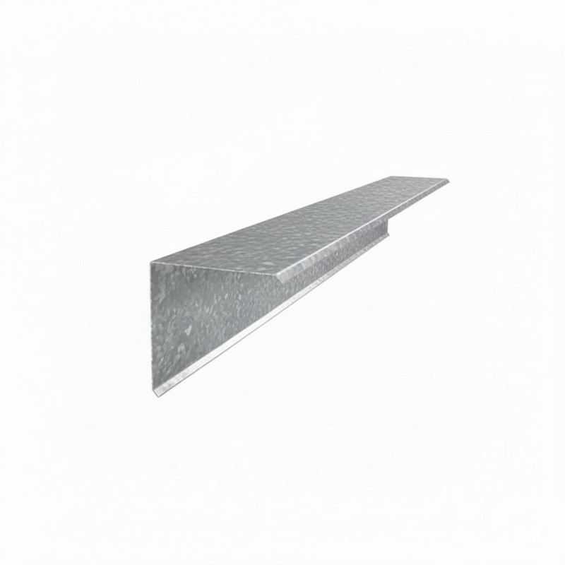 cenefa lateral chapa galvanizada 25 x 25 cm 2 mts