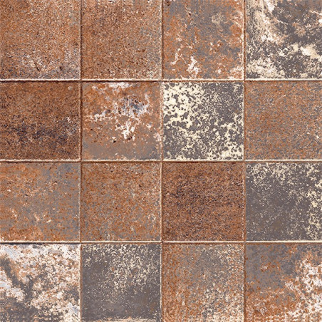 Caja ceramica candelaria oxido 43 x 43cm 1ra Salteña