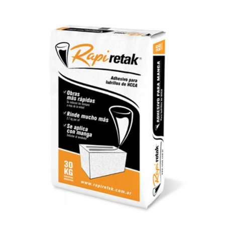 Ahesivo Rapi aplicacion con manga 30 kg Retak