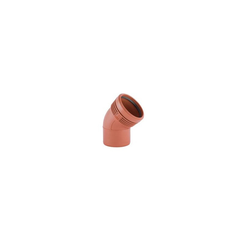 Codo 45º MH 40mm Junta elastica