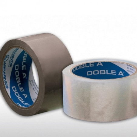 cinta embalar marron 48mm rollo 50mts Doble A