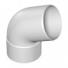 Codo 67º 115mm PVC blanco canaletas Pluvitubo
