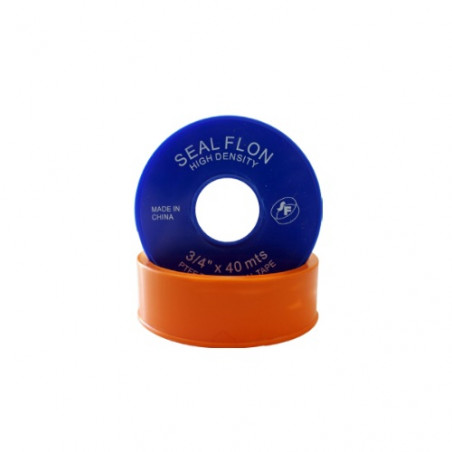 rollo 40mts cinta teflon alta densidad 3/4"