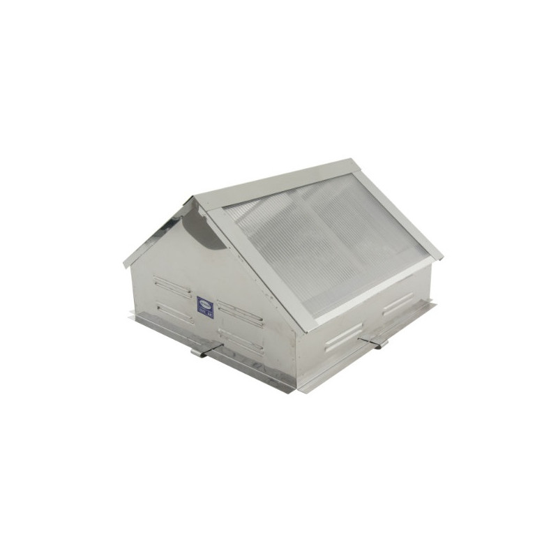 Claraboya angular acero inoxidable 60 x 60 x 27 cm Dhinox