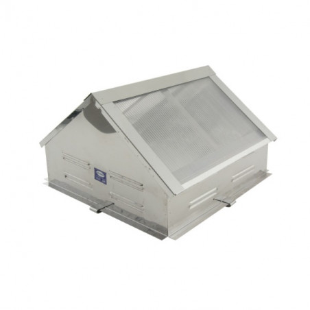 Claraboya angular acero inoxidable 60 x 60 x 27 cm Dhinox