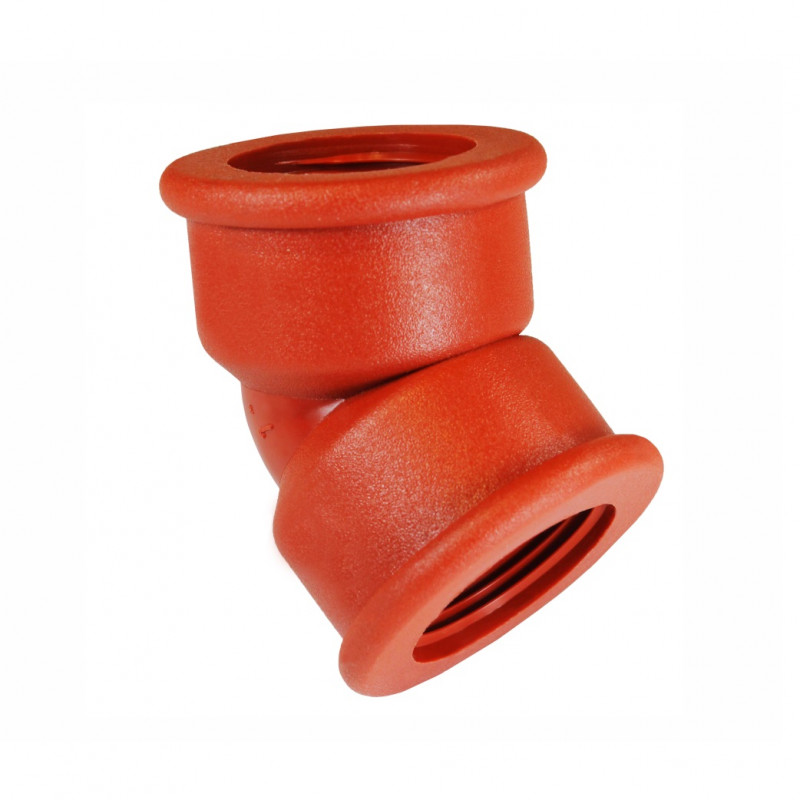 Codo a 45º HH 1/2" polipropileno Polimex
