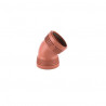 Codo 45º HH 50mm Junta elastica