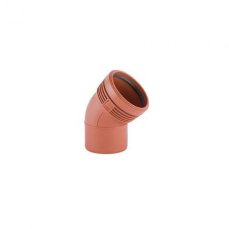 codo 45º MH 63mm Junta elastica
