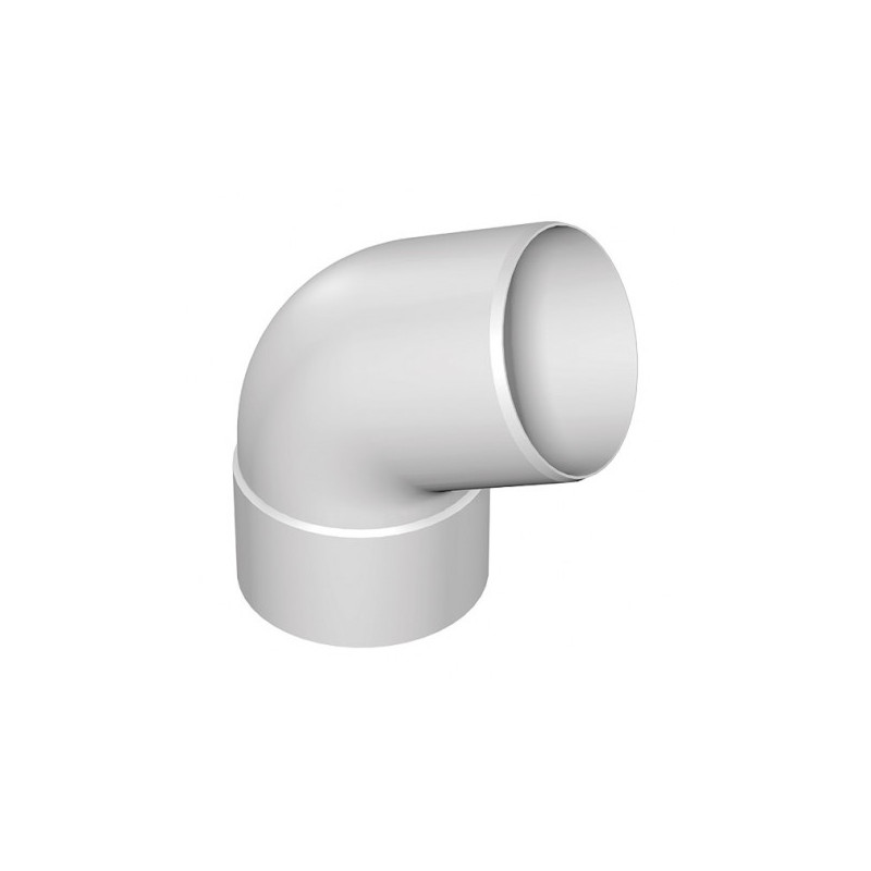 Codo 67º 115mm PVC blanco canaletas Pluvitubo