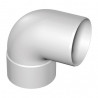 Codo 90º 115mm PVC blanco canaletas Pluvitubo