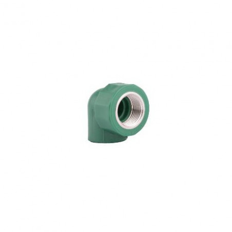 Codo 90º 25mm inserto hembra 3/4" termofusion