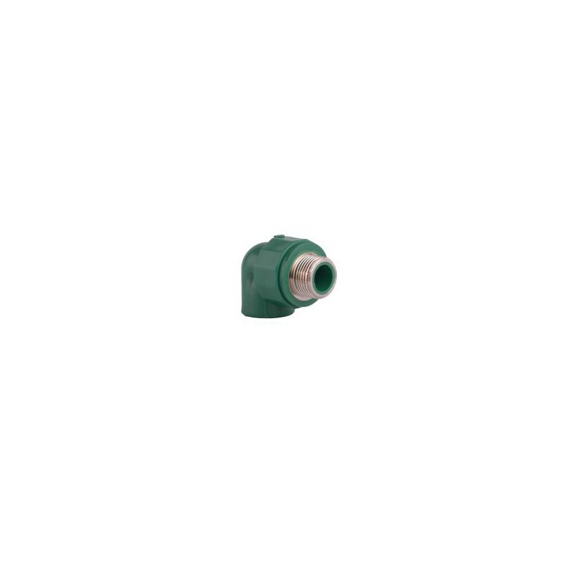 Codo 90º 25mm inserto macho 1/2" termofusion