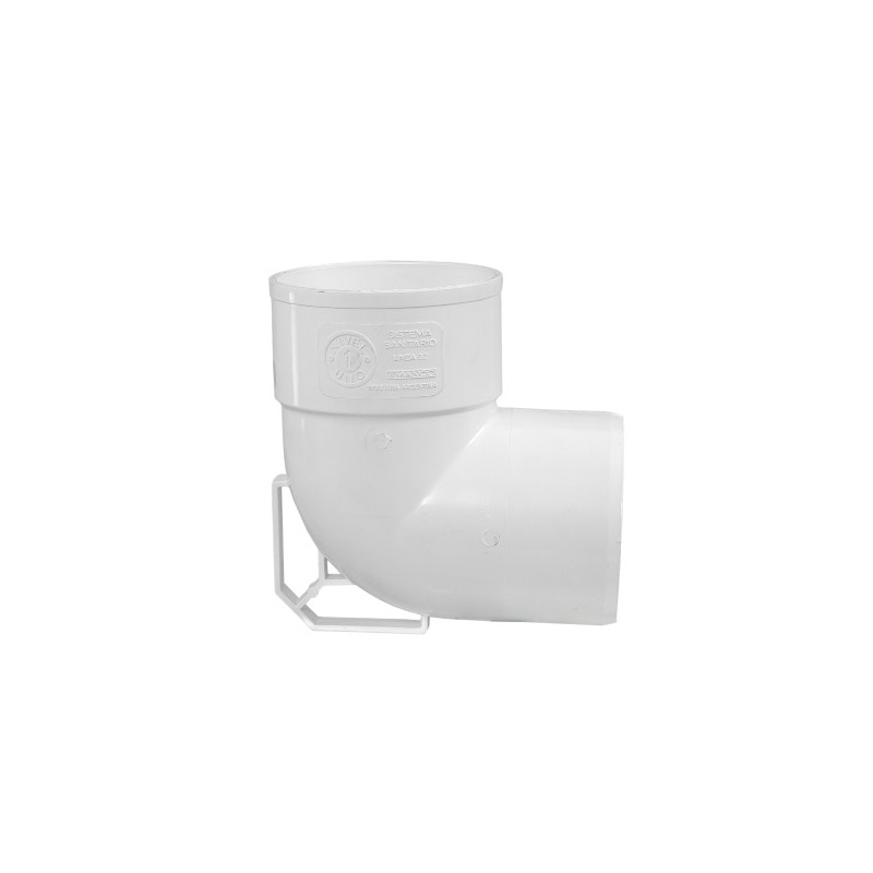 Codo PVC con base 90º 110mm MH Nivel 1