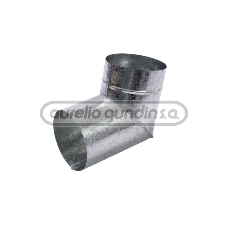 codo 90º 4" chapa galvanizada