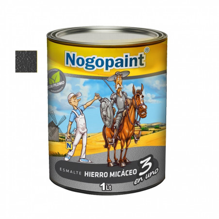 convertidor hierro efecto forjado 1 lt gris oscuro Nogopaint