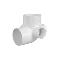 Codo PVC con 3 acometidas...