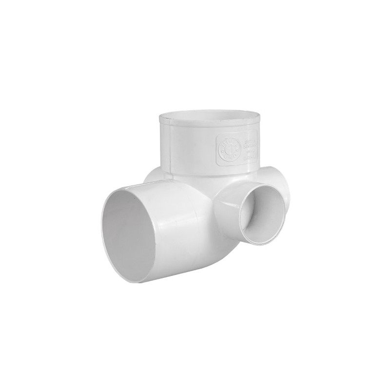Codo PVC con 3 acometidas 90º 110mm MH Nivel 1