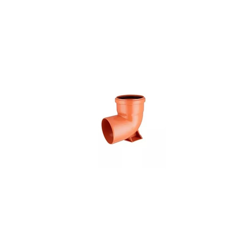Codo con base 90º MH 110mm Junta elastica