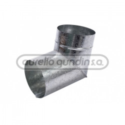 codo 90º 4" chapa galvanizada