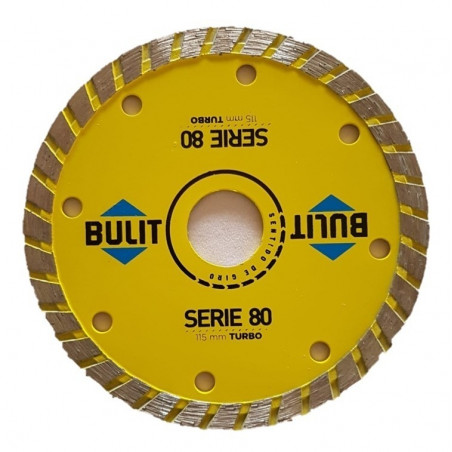 Disco amoladora diamantado turbo 115mm s.80 Bulit