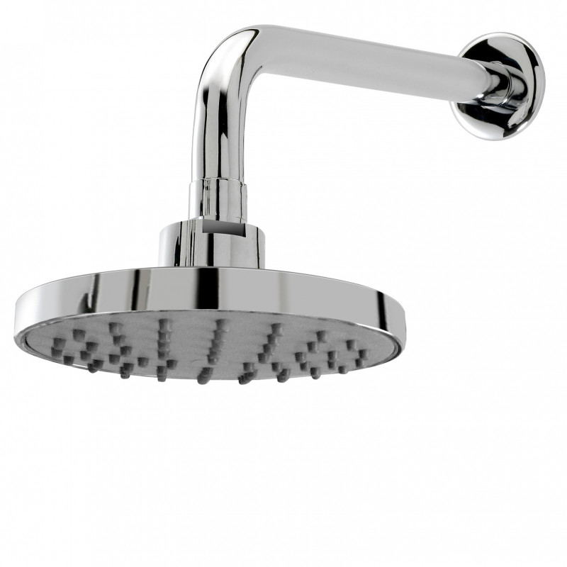 Ducha 6" con brazo y campana cromada Peirano