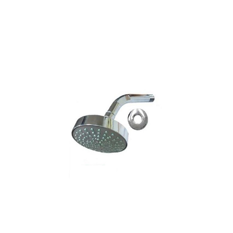 Ducha con brazo ABS 4" cromo Mozart