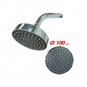 Ducha con brazo redonda ABS cromada Mozart
