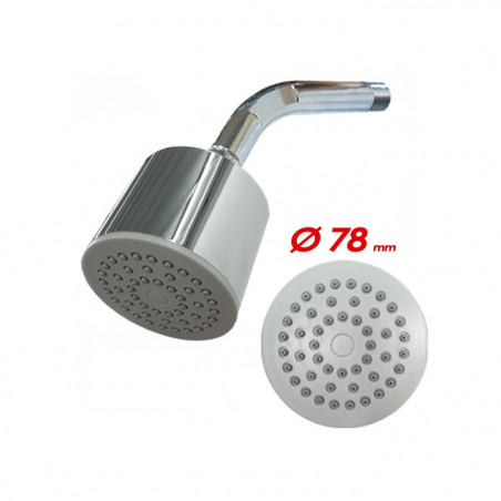 ducha con brazo tubo redonda alta Mozart