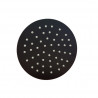 Ducha redonda 6" negro Mozart