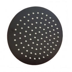 Ducha redonda 8" negro Mozart