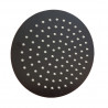 Ducha redonda 8" negro Mozart