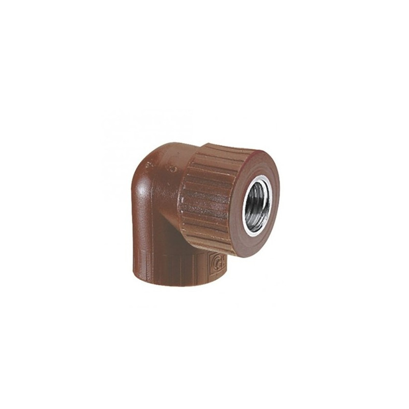 Codo termofusion 90º rosca metalica hembra 1"