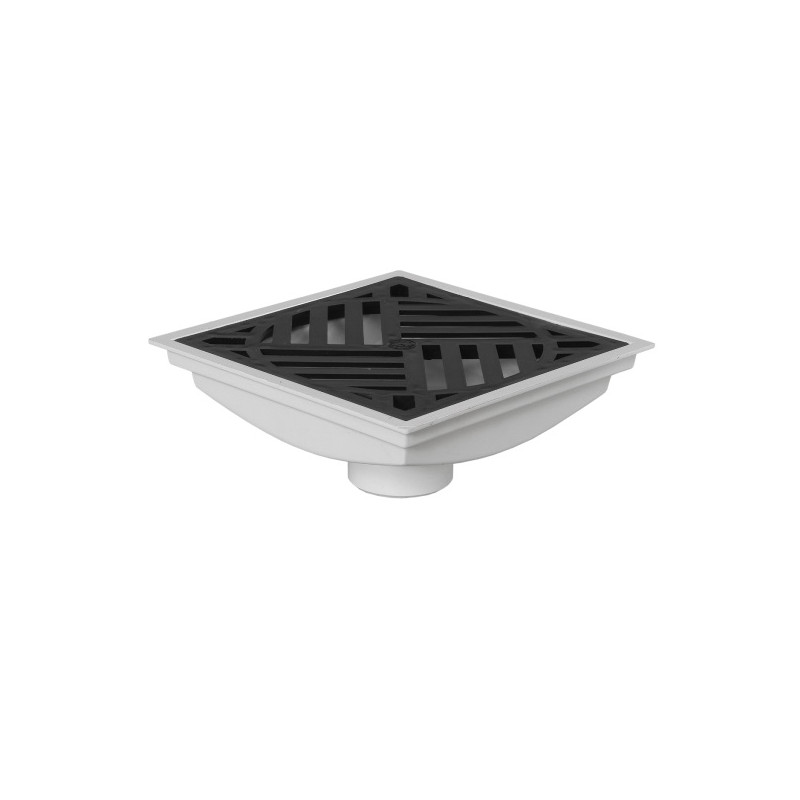 embudo desague vertical 20 x 20cm 110mm Nivel1