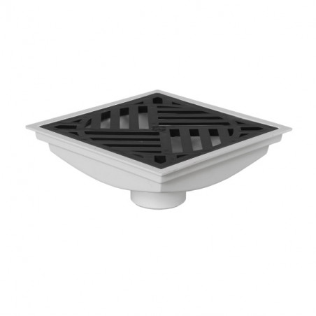 embudo desague vertical 20 x 20cm 110mm Nivel1