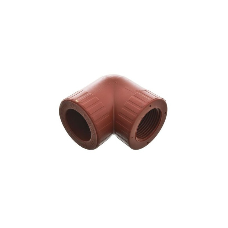 Codo termofusion 90ª rosca plastica hembra 1/2"
