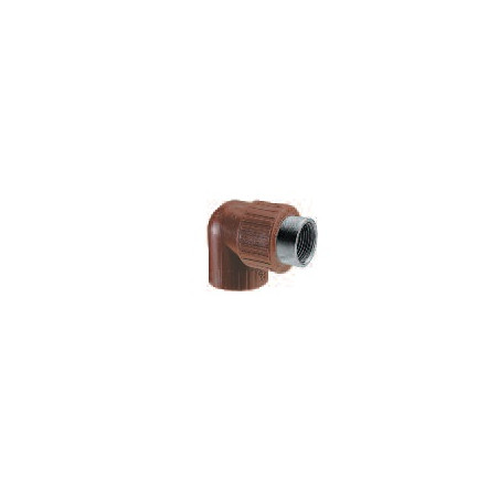 codo termofusion 90º rosca prolongada hembra 3/4"