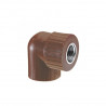 Codo termofusion 90º rosca hembra reduccion 3/4 a 1/2"
